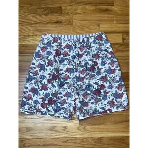 Vintage Floral a Byer California Women’s Pleated High Rise Size 13 Shorts cotton